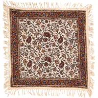 روميزي قلمكار عطريان طرح درهم بادامي مدل G242