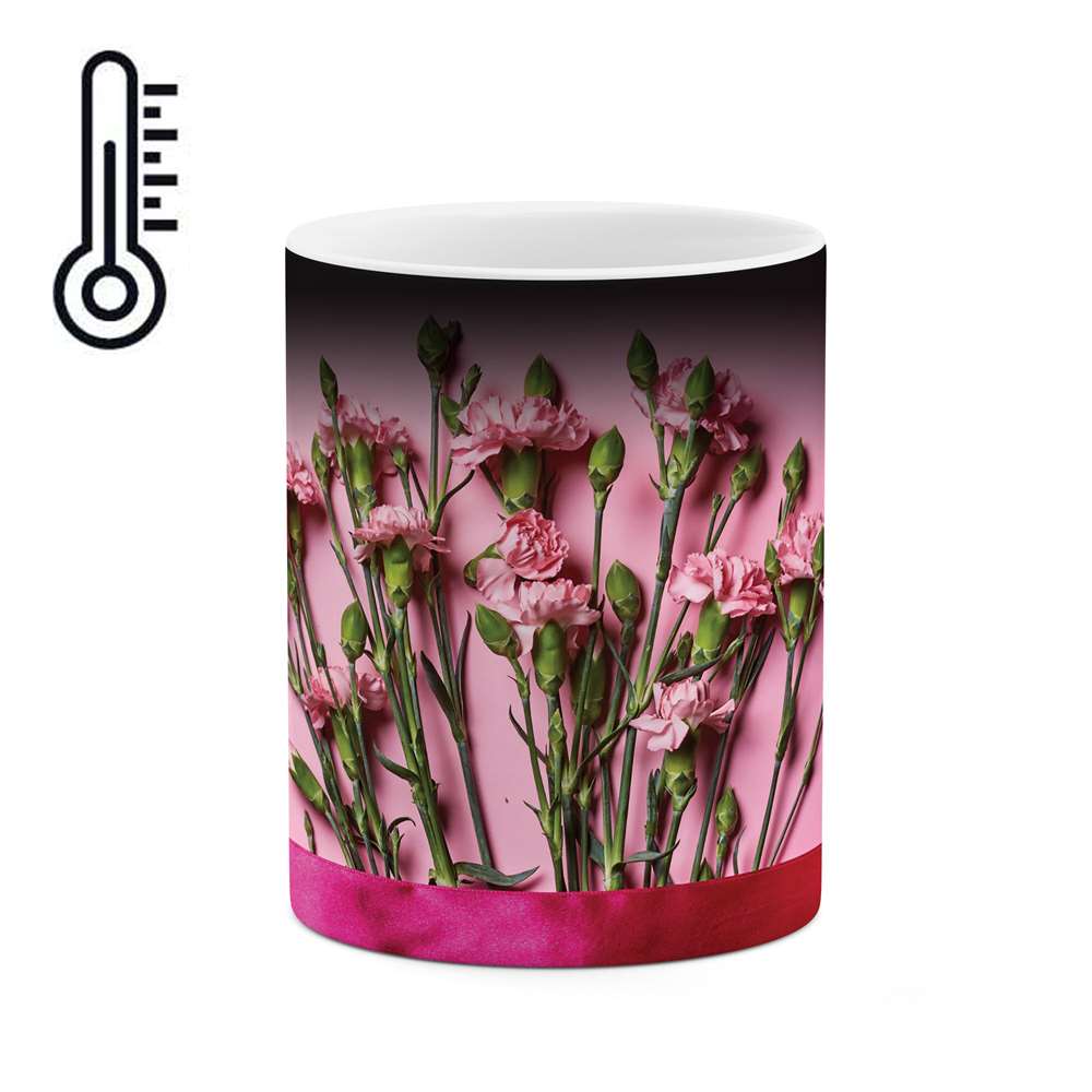 ماگ حرارتی طرح گل مدل mgh00163