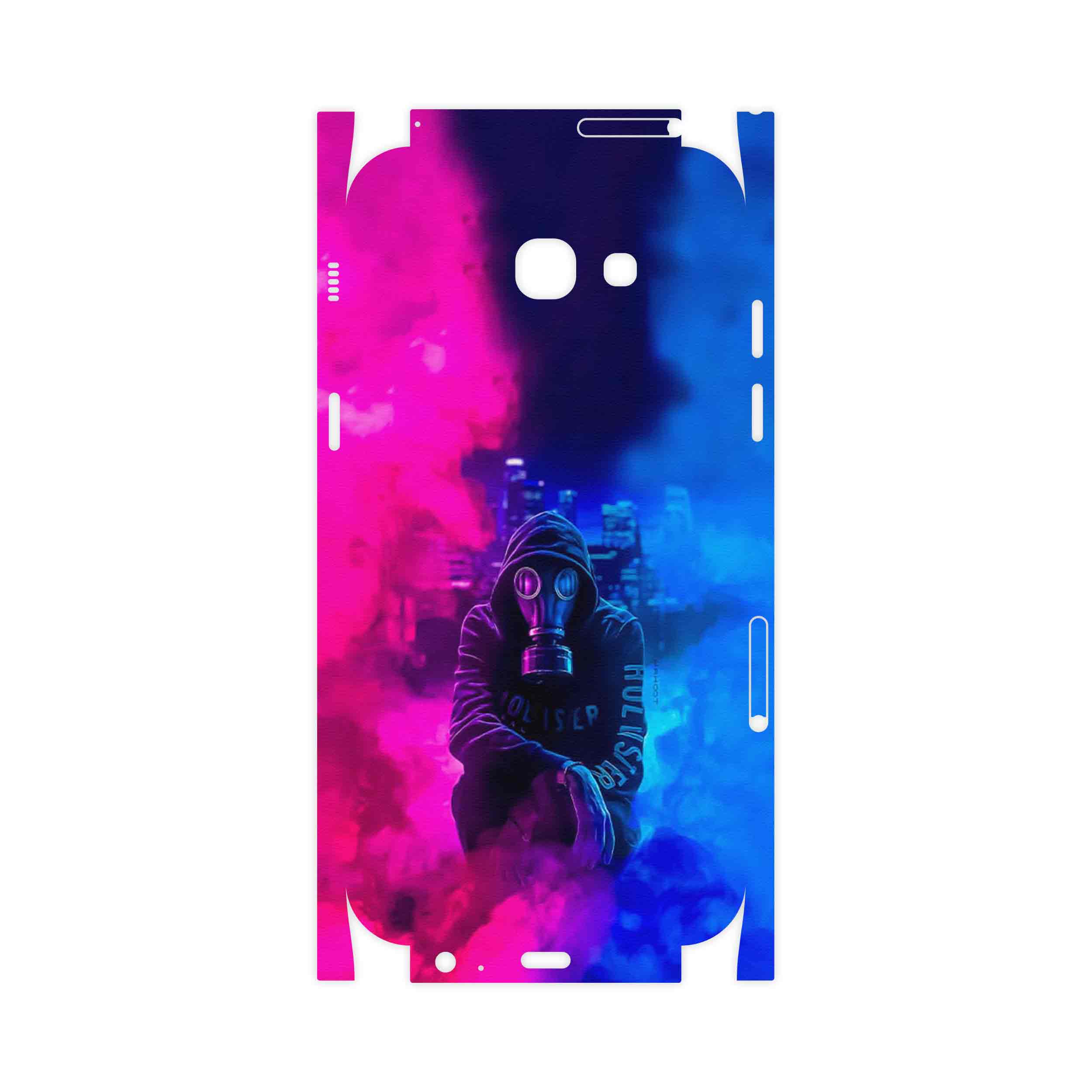 برچسب پوششی ماهوت مدل Smoke Rainbow Digital Art 2-FullSkin مناسب برای گوشی موبایل سامسونگ Galaxy A7 2017