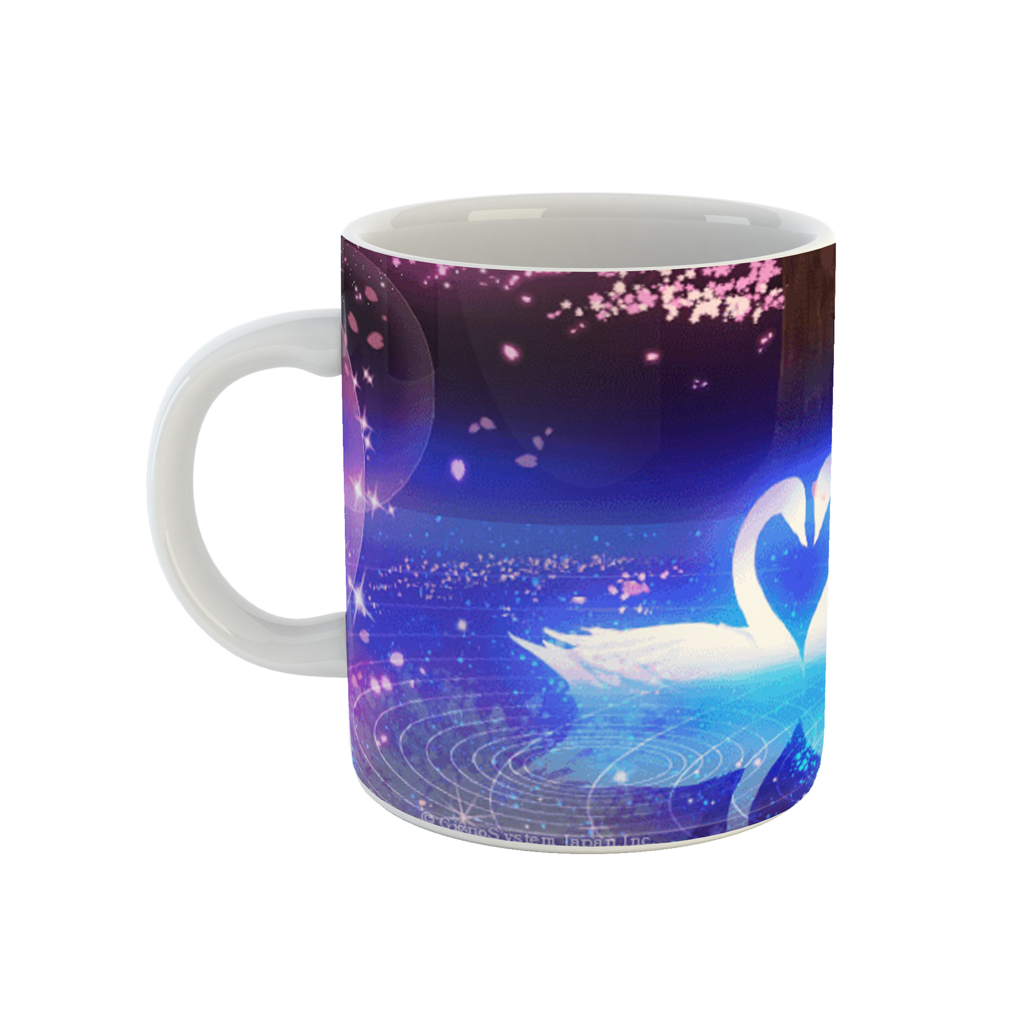 ماگ طرح قو وقلب