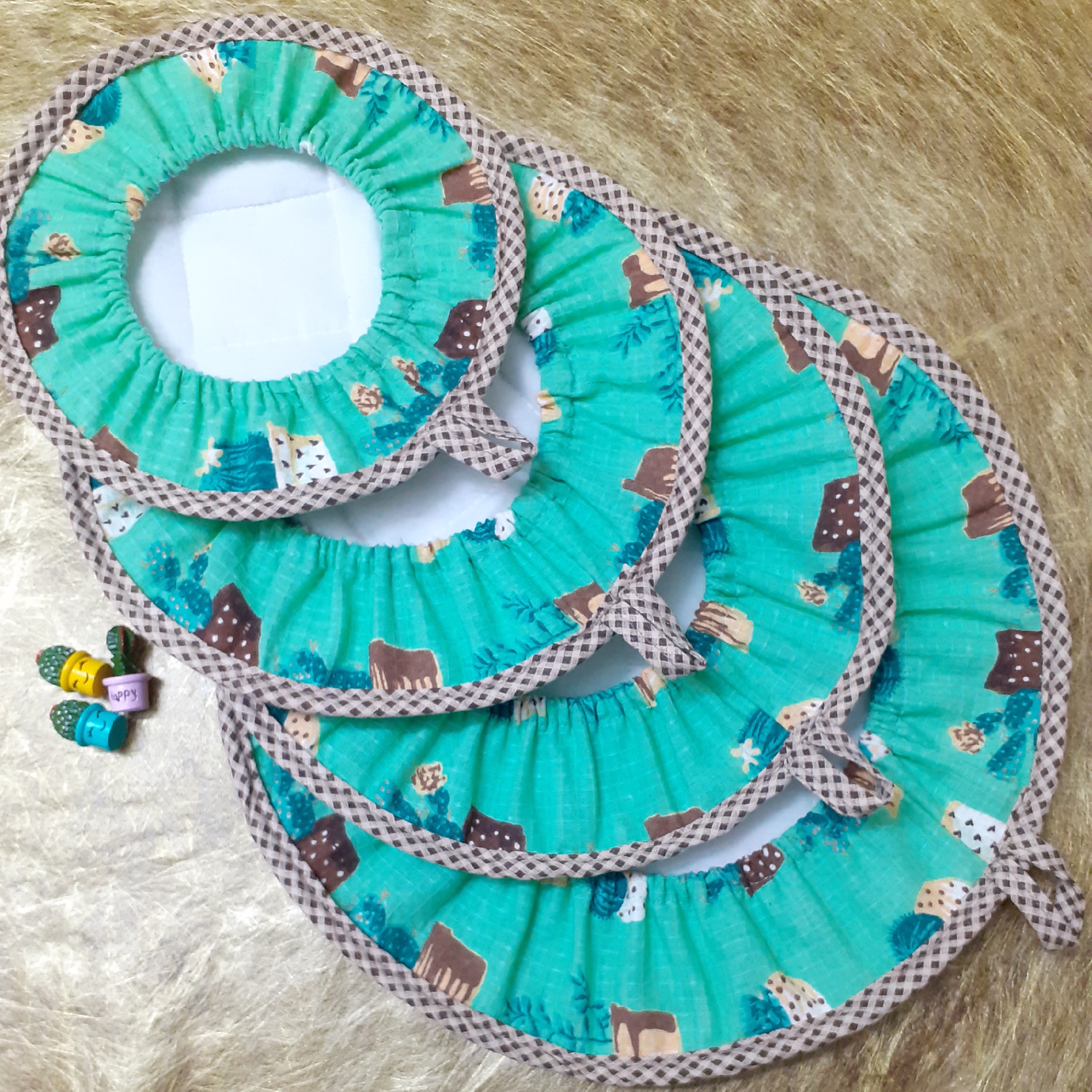 دمکنی  4 تایی نسوز طرح کاکتوس 