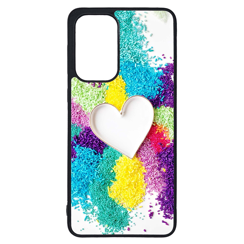 کاور طرح قلبی کد G-149 مناسب برای گوشی موبایل سامسونگ Galaxy A23 / A23 5G | دیجی قاب دونی