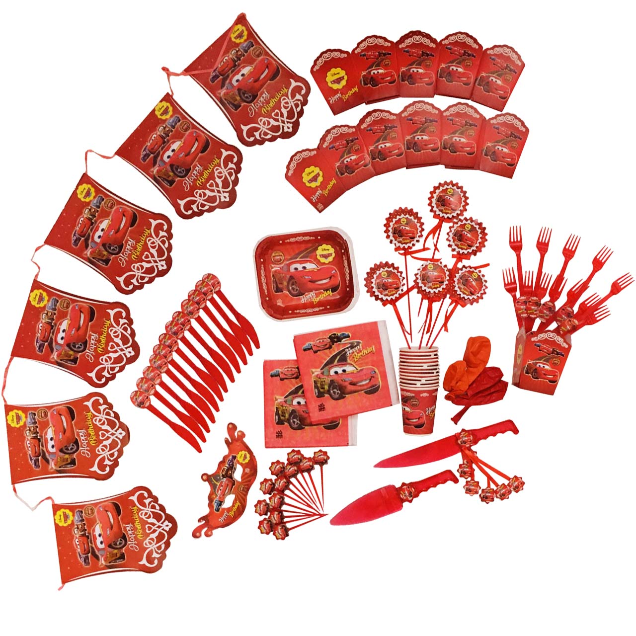 مجموعه 109 عددی تم تولد طرح ماشین مکوئین کد A12