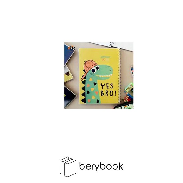 jahan / جهان / دفتر خط دار 50 برگ / مجلد سیمی / سری حیوانات کیوت 513