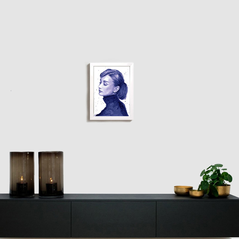 تابلو مدل audrey hepburn | دنیای قاب