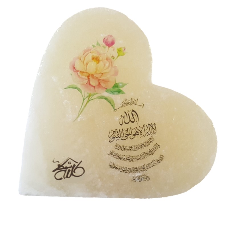 سنگ نمک دکوری طرح قلب کد 10