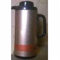 فلاسک 1 لیتر بدنه فلزی سرپیچ طرح دار شیشه سفید رجال - طرح 2 