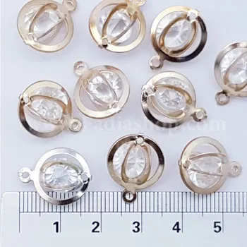 خرج کار نگین دار متوسط طلایی