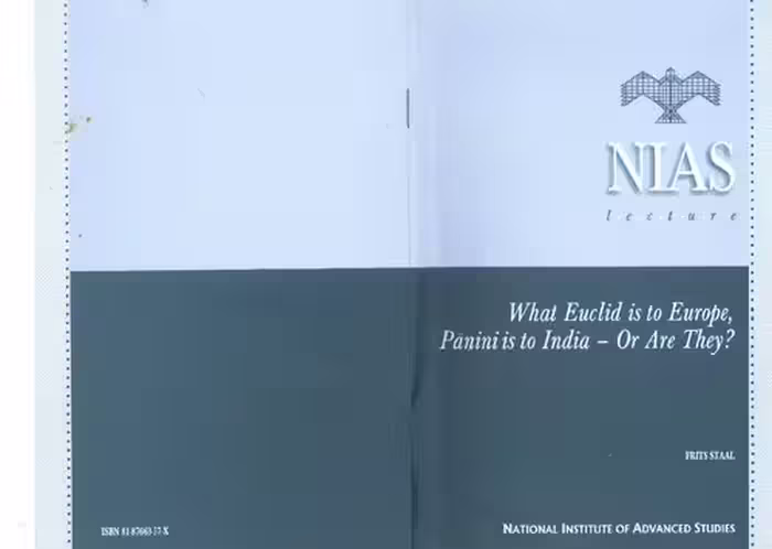 خرید و دانلود نسخه کامل کتاب What Euclid is to Europe, Panini is to India - or are they?
