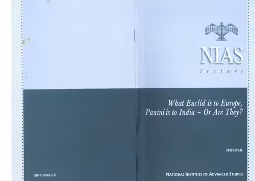 خرید و دانلود نسخه کامل کتاب What Euclid is to Europe, Panini is to India - or are they?