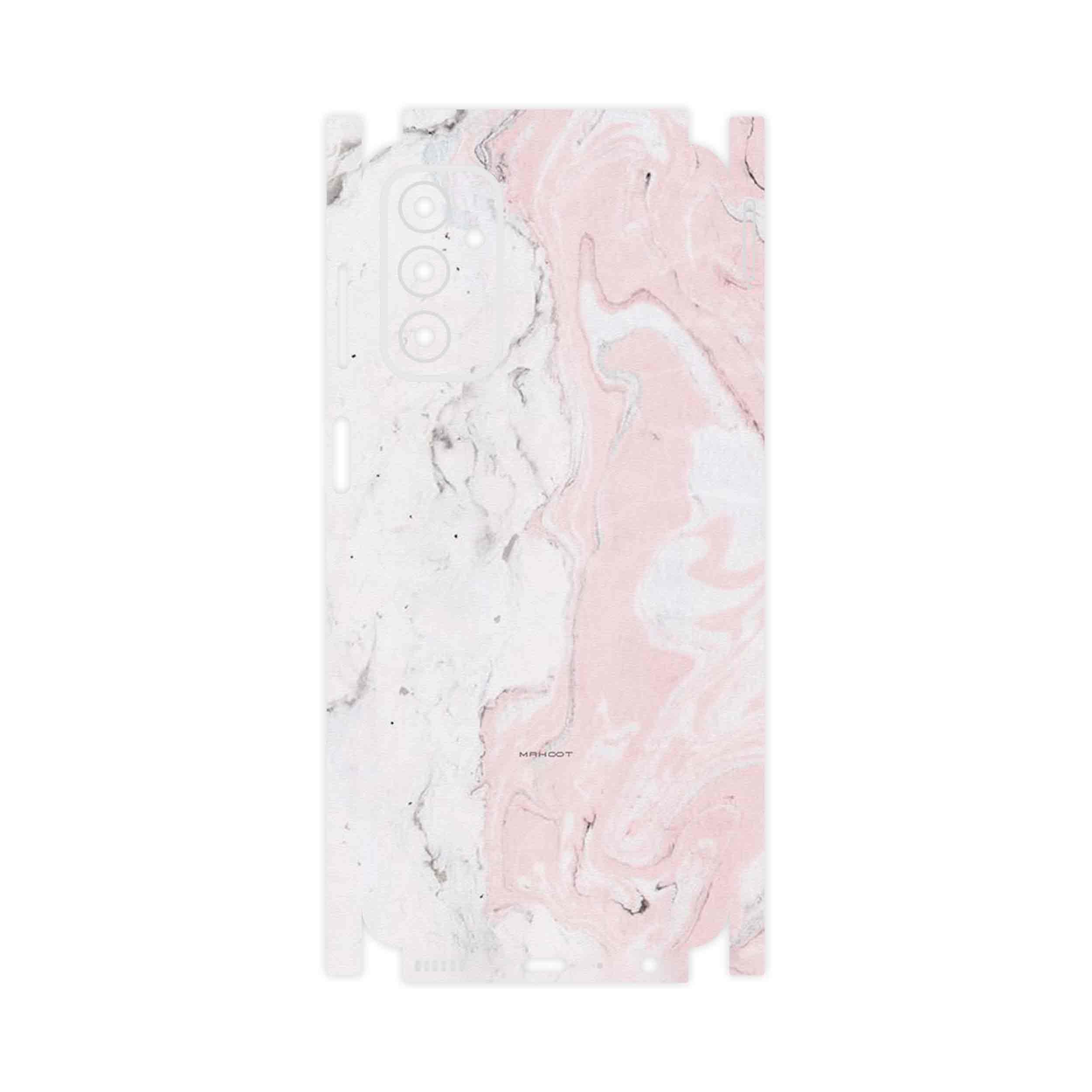 برچسب پوششی ماهوت مدل Blanco_Pink_Marble-FullSkin مناسب برای گوشی موبایل سامسونگ Galaxy M23