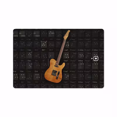 برچسب پوششی ماهوت مدل Guitar-Instrument مناسب برای تبلت سامسونگ Galaxy Tab S4 10.5 2018 T830
