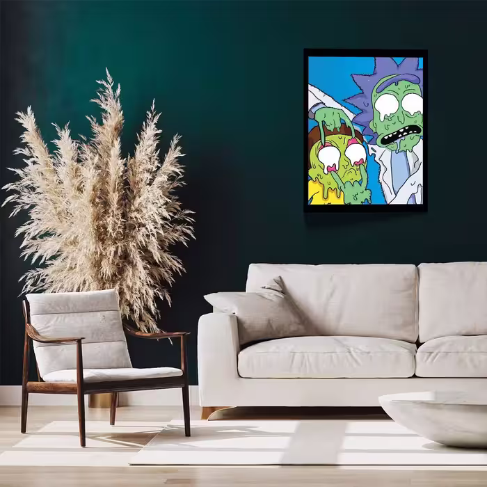 تابلو مدل Rick &amp; Morty کد F-1058