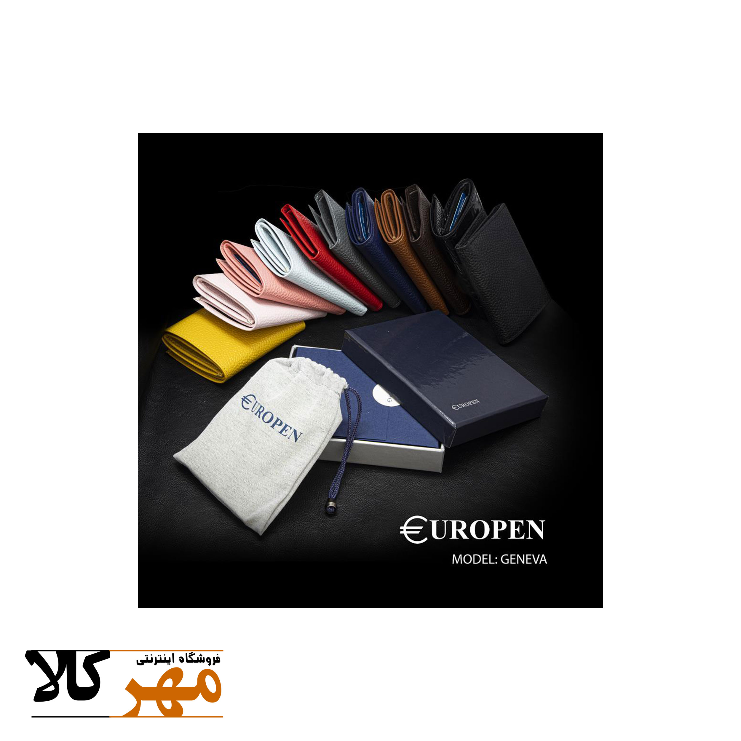 کیف کارت اعتباری و جای پول از چرم طبیعی همراه با ضمانت مدل GENEVA