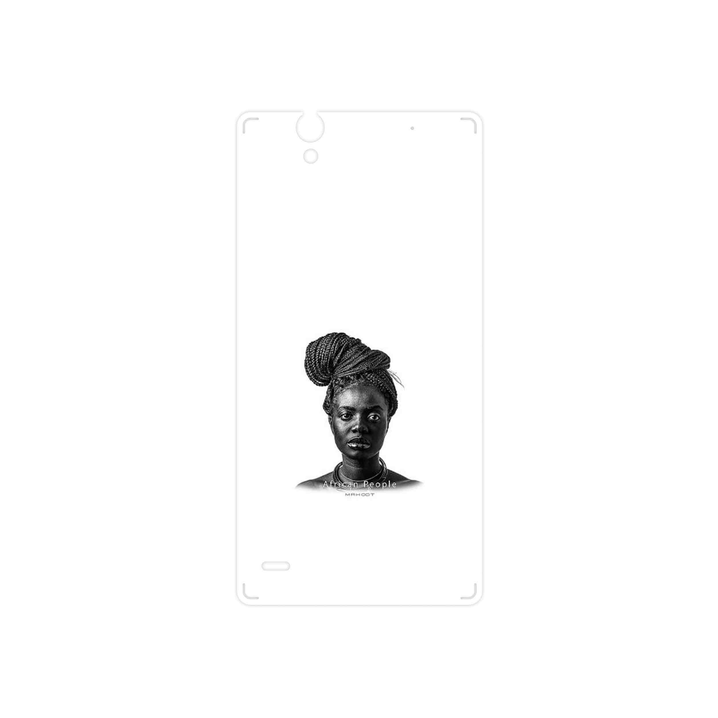 برچسب پوششی ماهوت مدل Portrait of an African Woman مناسب برای گوشی موبایل سونی Xperia C4