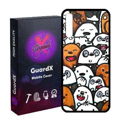 کاور گارد ایکس طرح خرس های کله فندقی مدل Glass10555 مناسب برای گوشی موبایل سامسونگ Galaxy A30s/A50/A50s