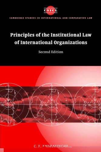 خرید و دانلود نسخه کامل کتاب Principles of the Institutional Law of International Organizations - PDF