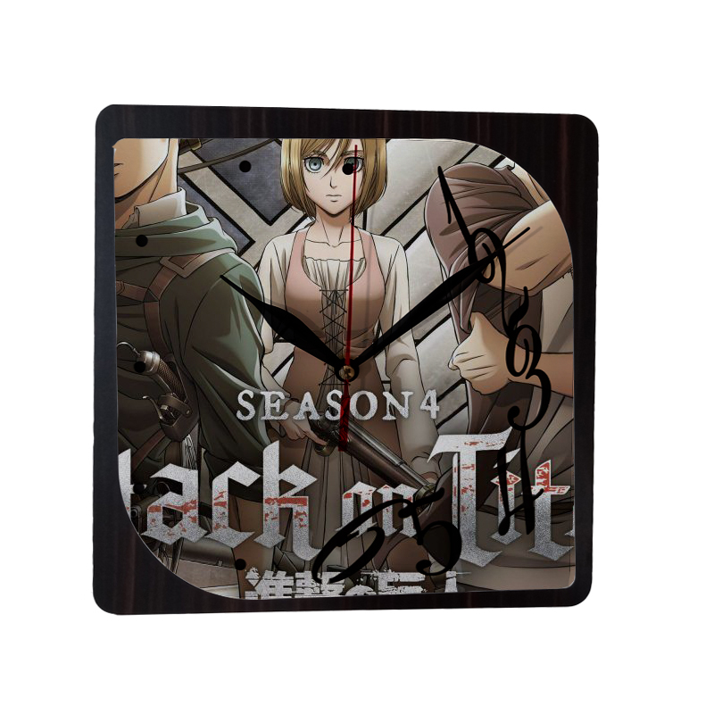 ساعت دیواری طرح انیمه Attack on Titan حمله به تایتان tt6