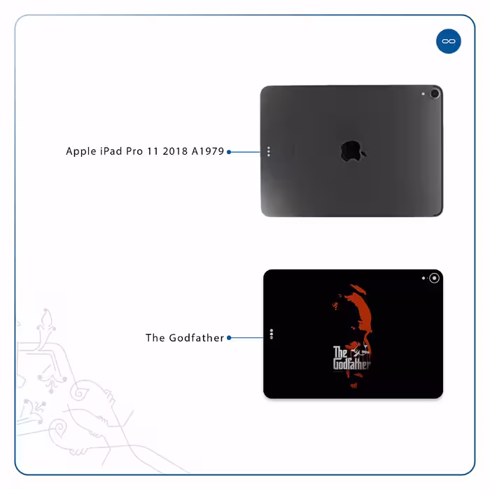 برچسب پوششی ماهوت مدل The Godfather مناسب برای تبلت اپل iPad Pro 11 2018 A1979