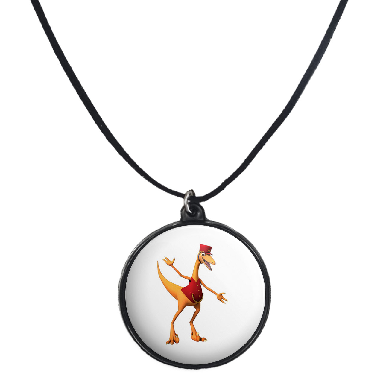 گردنبند پرمانه طرح دایناسورهای بامزه کد pmb.29765 مدل دو طرفه