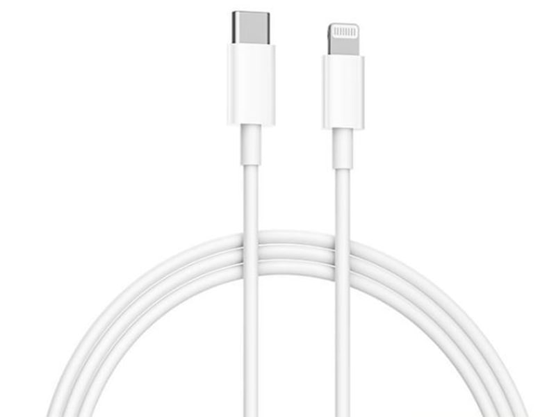 کابل سوپر فست شارژ تایپ سی به لایتنینگ 100 وات یک متری شیائومی Xiaomi Mi Type-C to lightning Cabel 1m CTL01ZMC