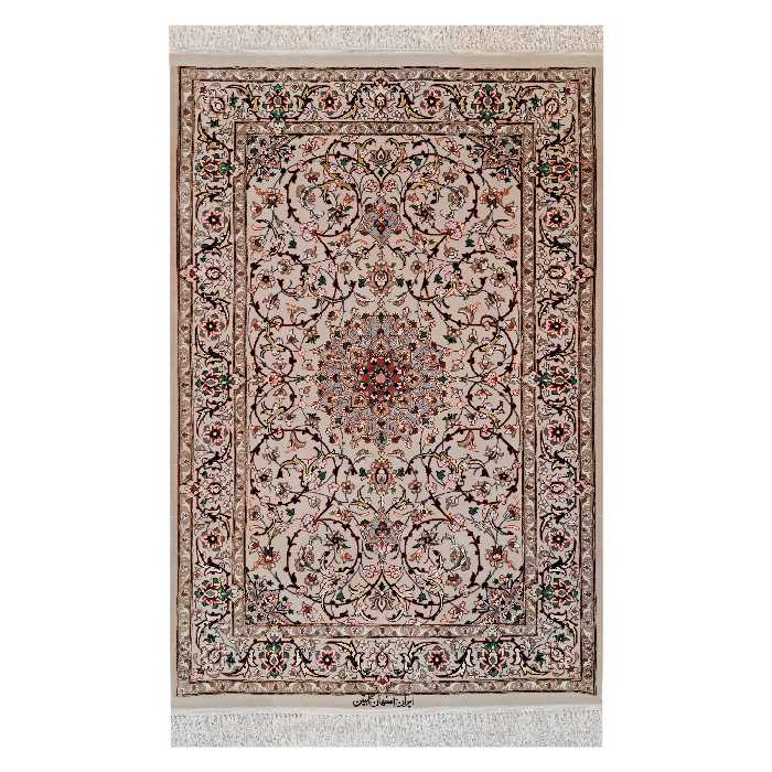 فرش دستبافت یک متری اصفهان آبتین کد 11258