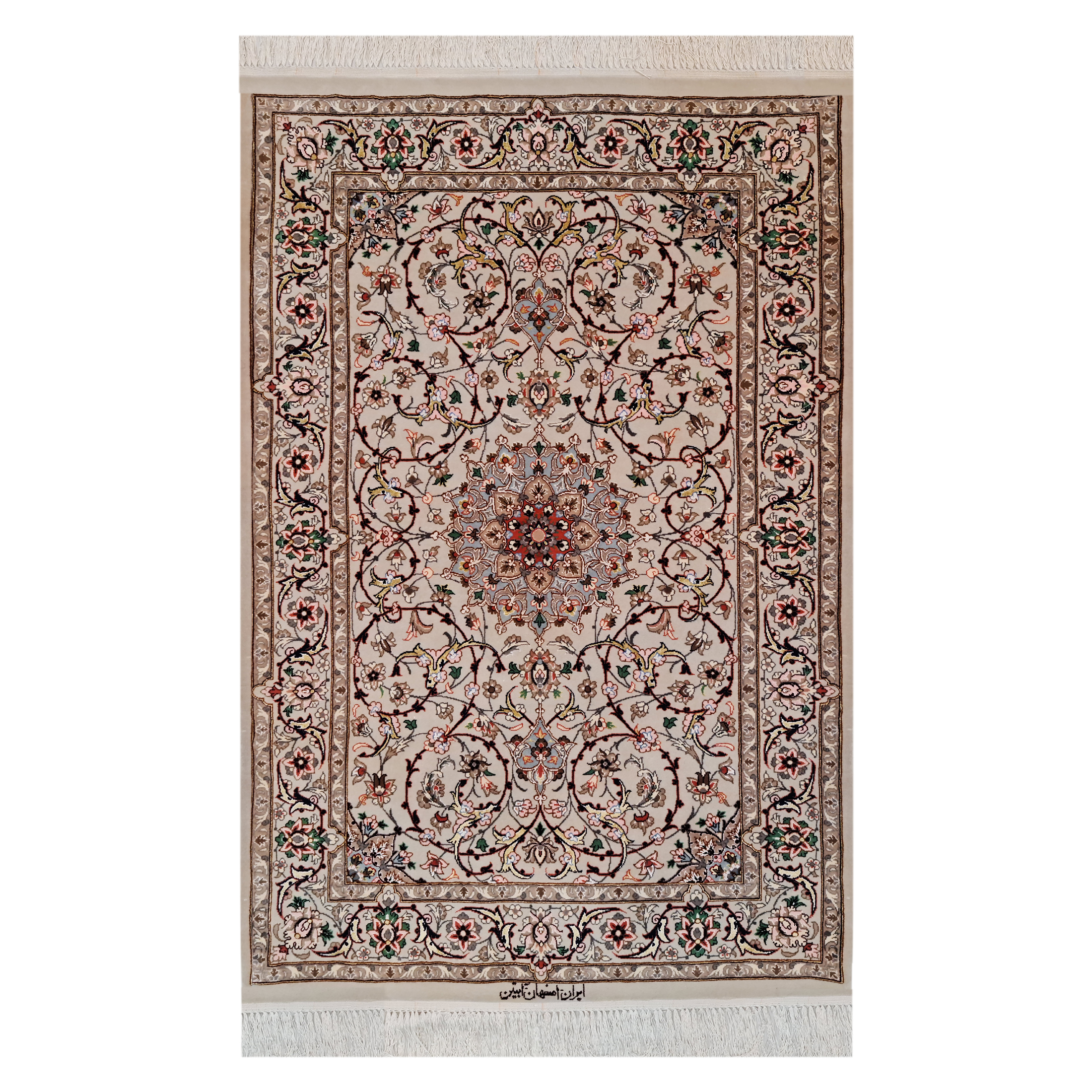 فرش دستبافت یک متری اصفهان آبتین کد 11258