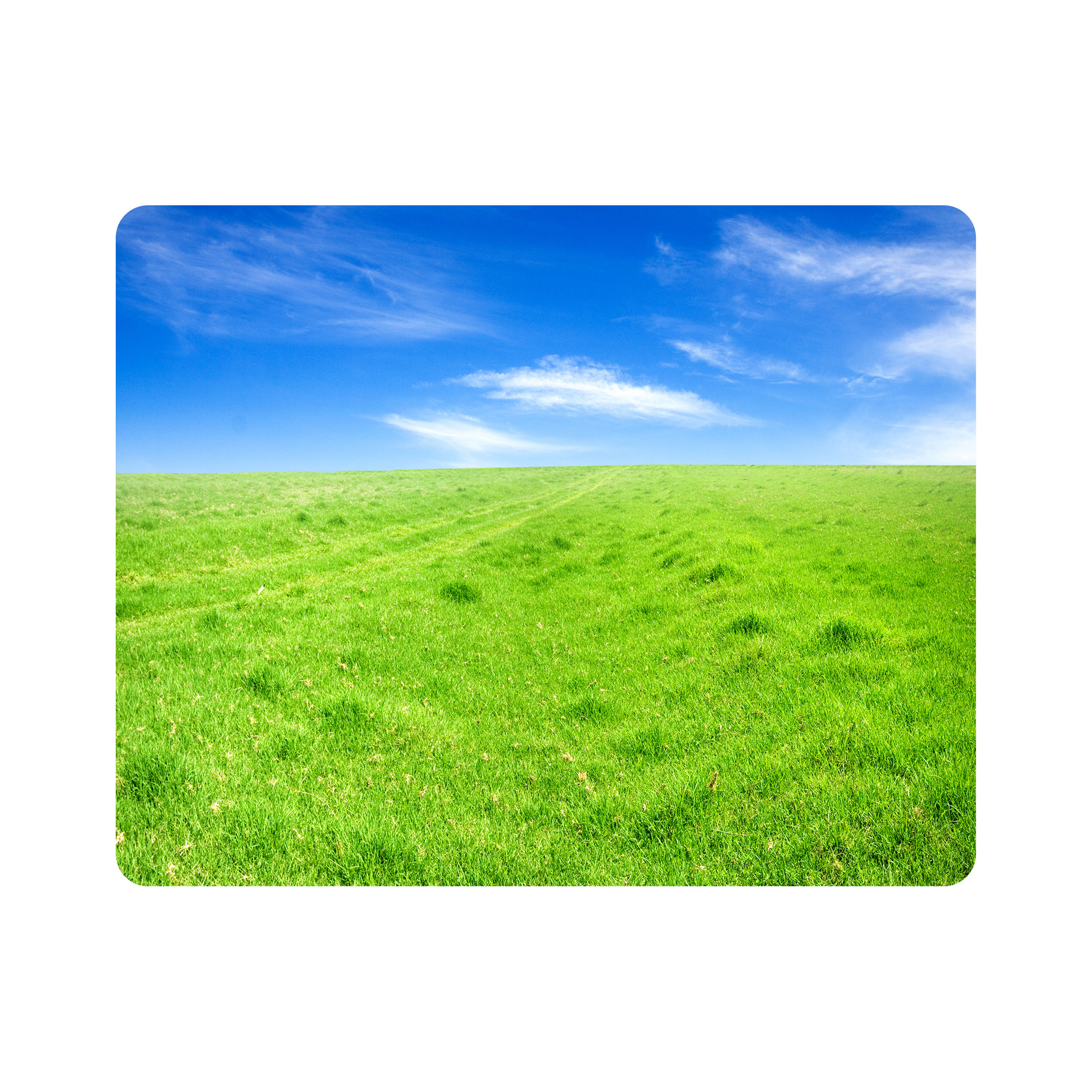 ماوس پد اطلس آبی طرح دشت سرسبز با آسمان آبی مدل T7079