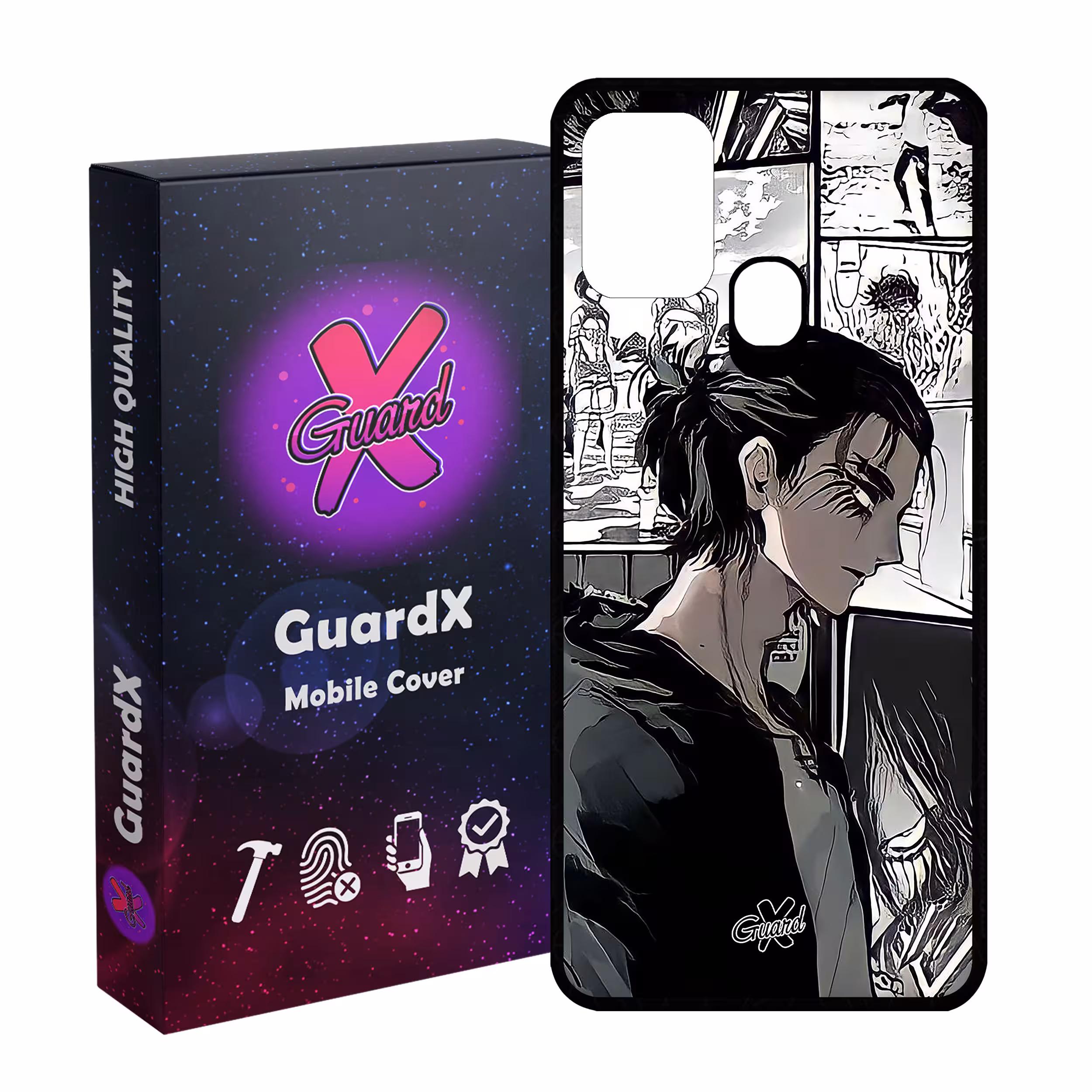 کاور گارد ایکس طرح Eren Yeager Anime مدل Glass10442 مناسب برای گوشی موبایل سامسونگ Galaxy M31 / M31 Prime / F41