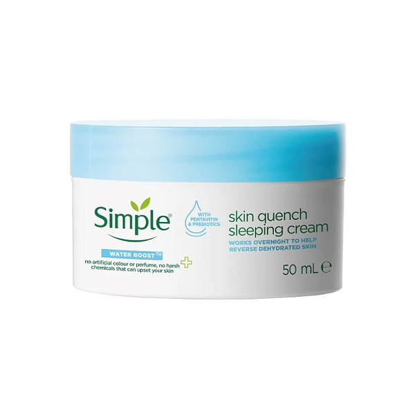 کرم مرطوب کننده و آبرسان شب سیمپل {مدل water boost} حجم ۵۰ml