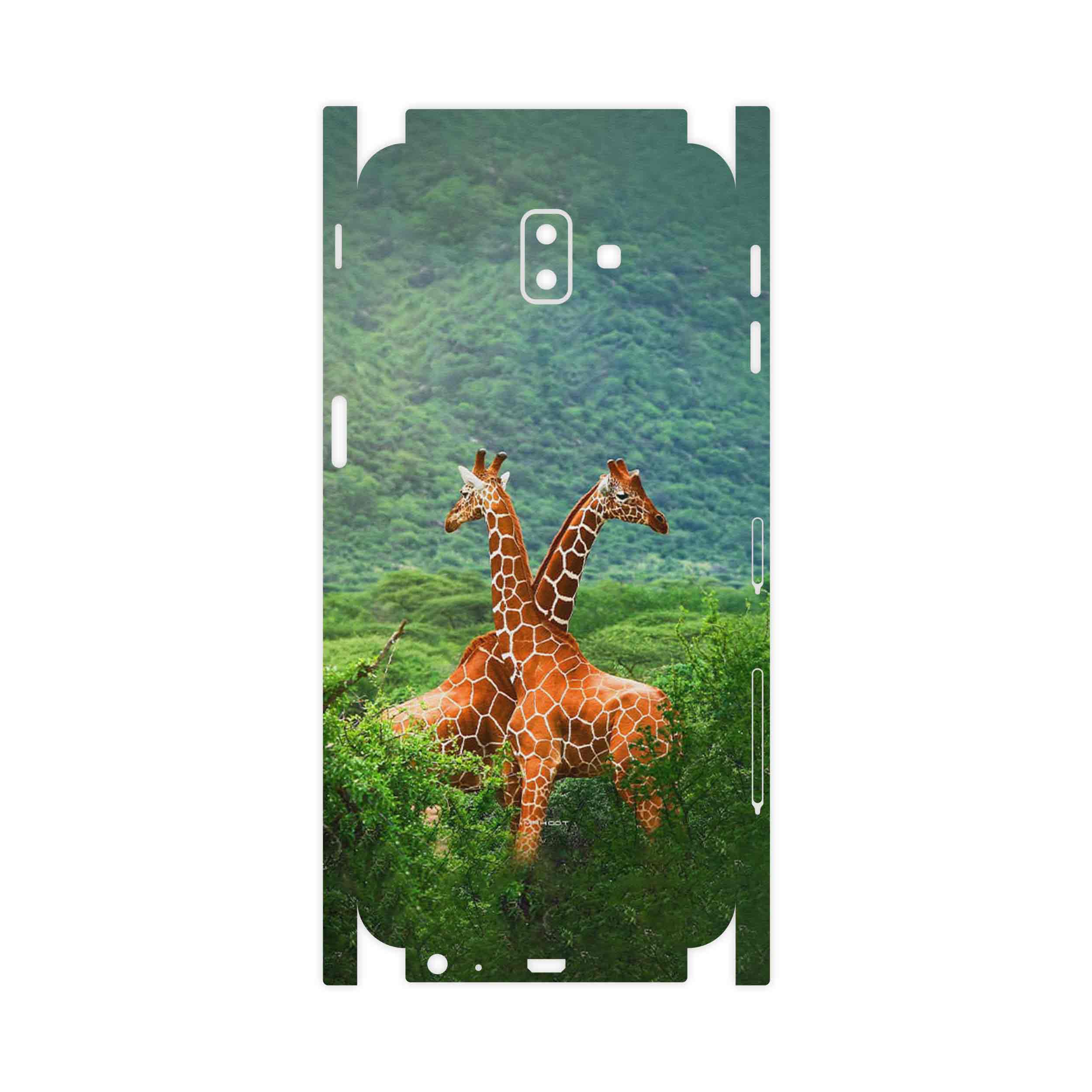برچسب پوششی ماهوت مدل Giraffe-FullSkin مناسب برای گوشی موبایل سامسونگ Galaxy J6 Plus