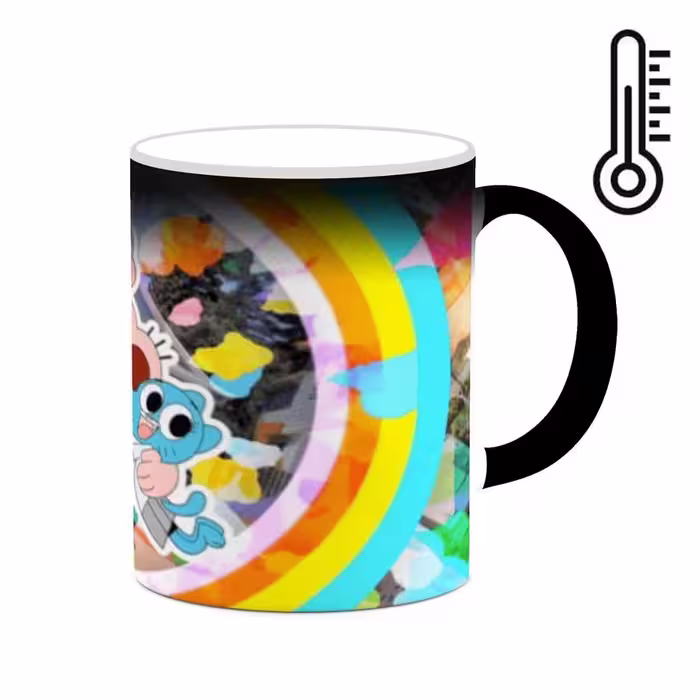 ماگ حرارتی کاکتی طرح کارتون The Amazing World Of Gumball مدل mgh23385