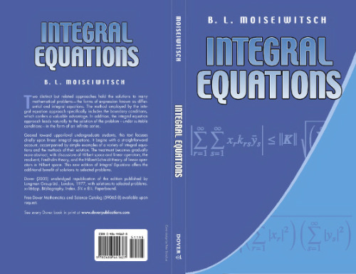 خرید و دانلود نسخه کامل کتاب Integral Equations