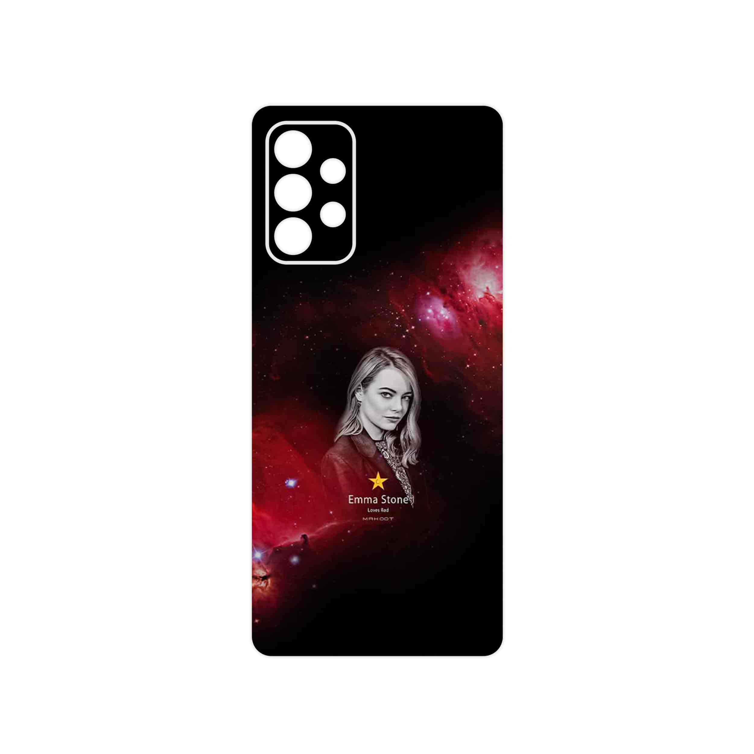 برچسب پوششی ماهوت مدل Emma Stone مناسب برای گوشی موبایل سامسونگ Galaxy A72