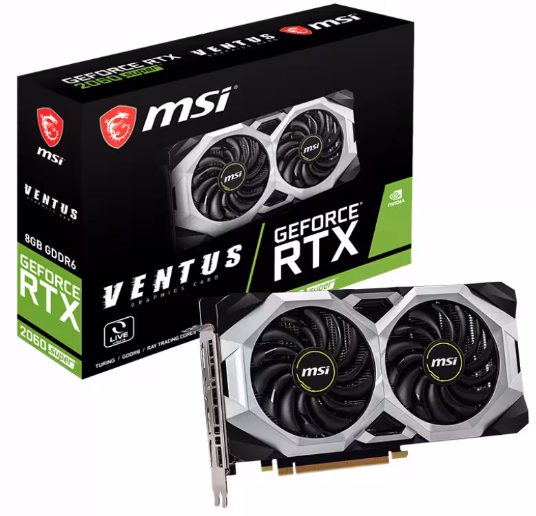 کارت گرافیک ام اس آی مدل GeForce RTX 2060 SUPER VENTUS با حافظه 8 گیگابایت