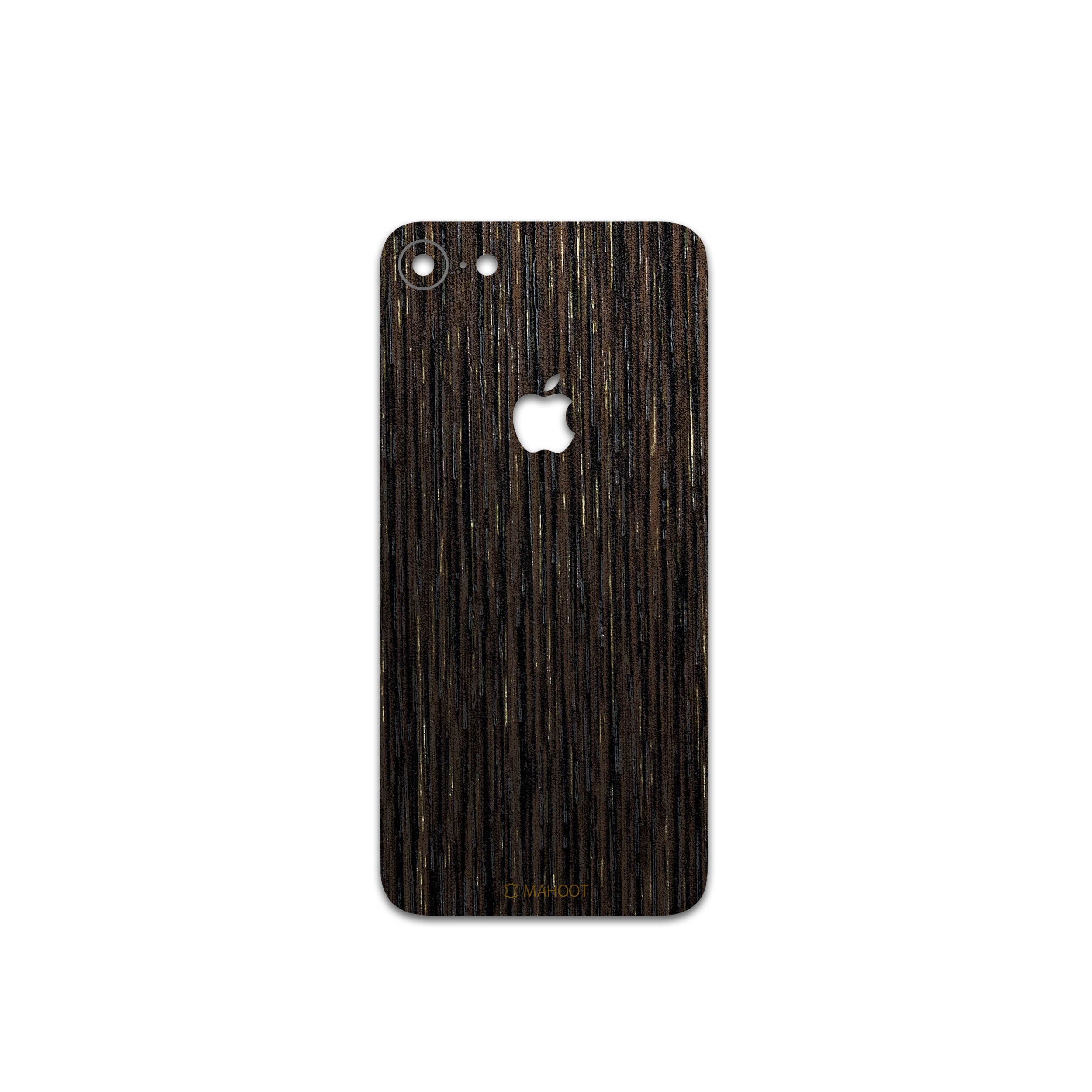 برچسب پوششی ماهوت مدل Dark-Gold-Stripes-Wood مناسب برای گوشی موبایل اپل iPhone 8