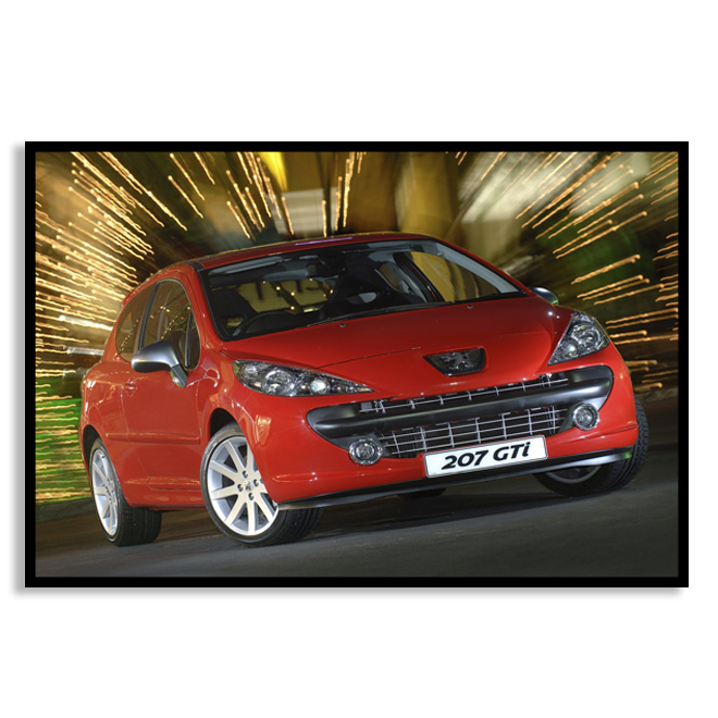 تابلو نوری بکلیت طرح ماشین پژو207 مدل B-D1025