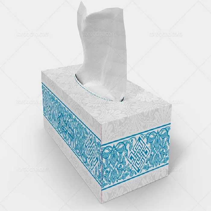 فایل جعبه دستمال کاغذی طرح سنتی | گرافیک با طعم تربچه