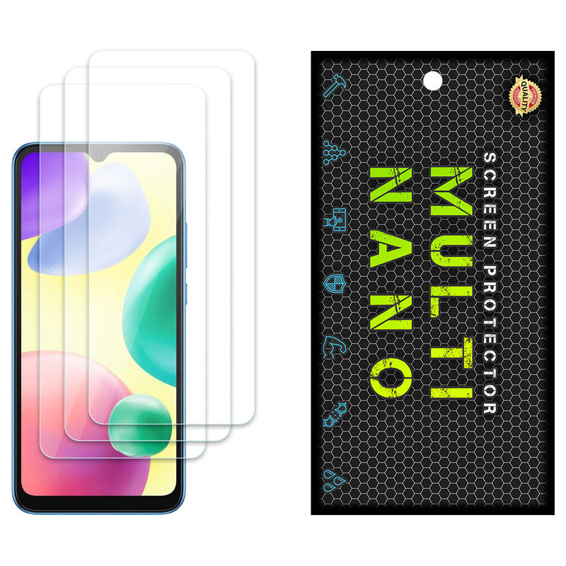 محافظ صفحه نمایش مولتی نانو مدل X-S3N مناسب برای گوشی موبایل شیائومی Redmi 10A Sport بسته سه عددی | کالا برتری