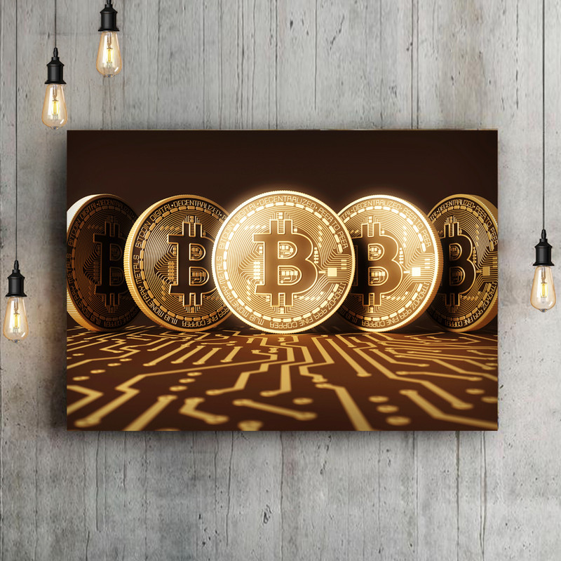 تابلو شاسی طرح بیت کوین کد bulud-mt208 | دنیای قاب