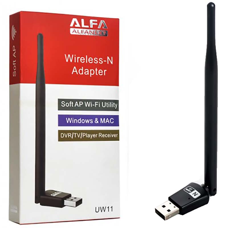 کارت شبکه USB بی سیم آنتن بلند آلفا ALFA UW11