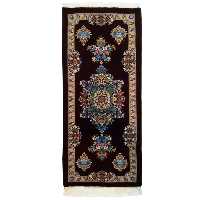 فرش دستبافت یک متری طرح رانر ترنجی کد YM.270