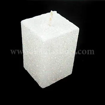 شمع یادبود مکعب سفید