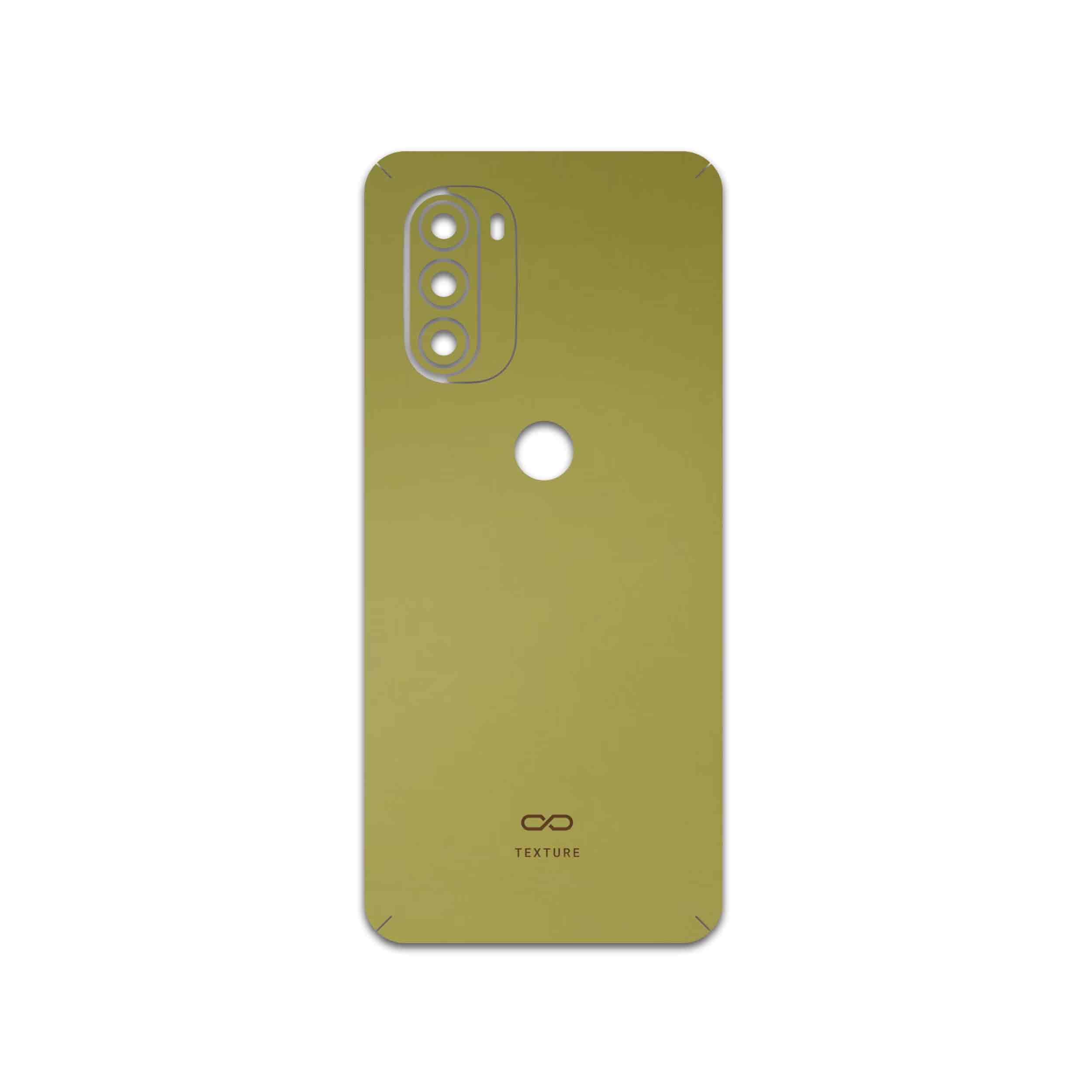 برچسب پوششی ماهوت مدل Matte-Gold مناسب برای گوشی موبایل موتورولا Moto G51 5G