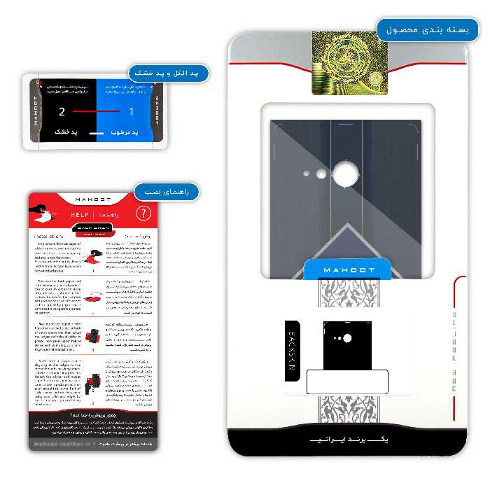 برچسب پوششی ماهوت مدل Hrms مناسب برای گوشی موبایل نوکیا Lumia 730