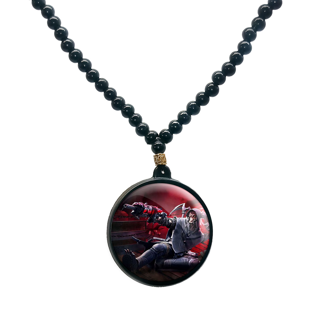 گردنبند پرمانه طرح call of duty کد pmd.7613 مدل دو طرفه