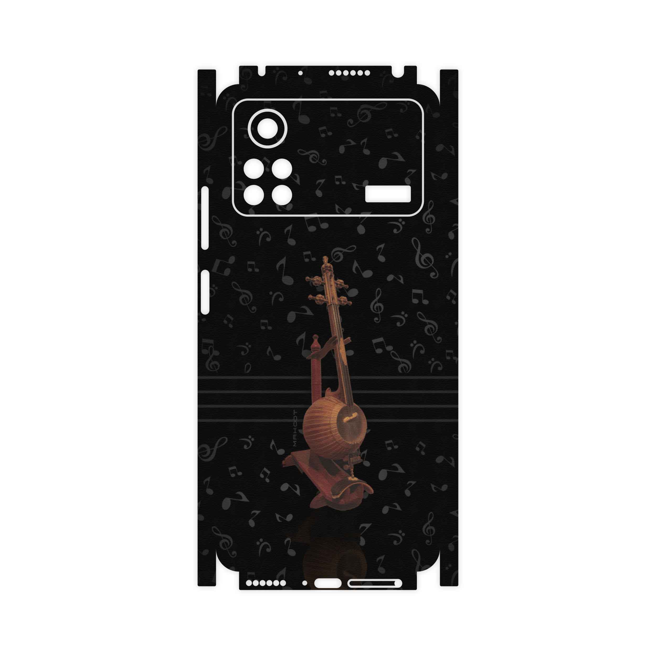 برچسب پوششی ماهوت مدل Persian-Fiddle-Instrument-FullSkin مناسب برای گوشی موبایل شیائومی Poco X4 Pro 5G
