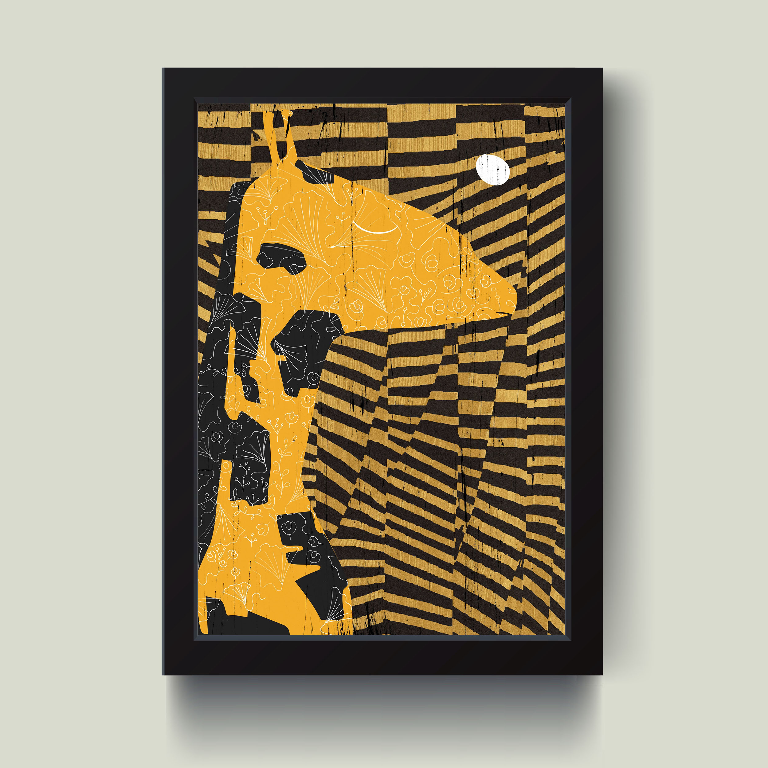 تابلو مدل مینیمال Giraffe کدS1427-b