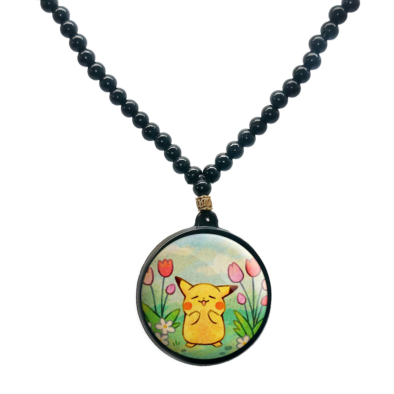 گردنبند پرمانه طرح pokemon کد pmd.25149 مدل دو طرفه