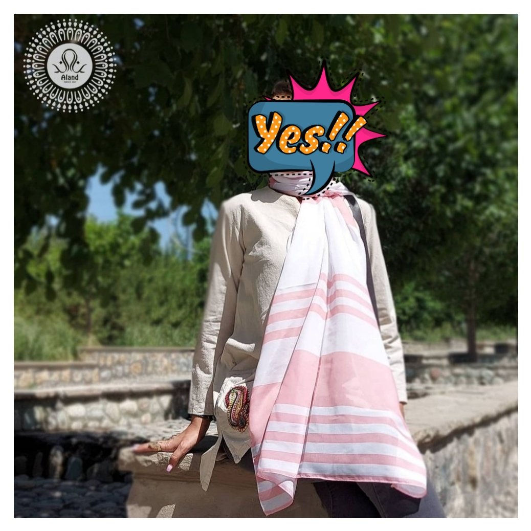 شال کلبهی سفید